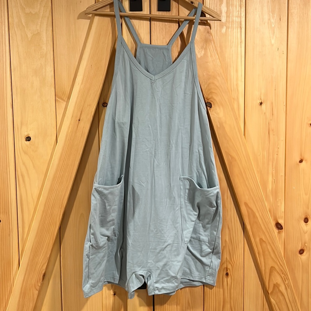 Romper/jumpsuit similar to Free People’s Hot Shot Onsie, a short version.
